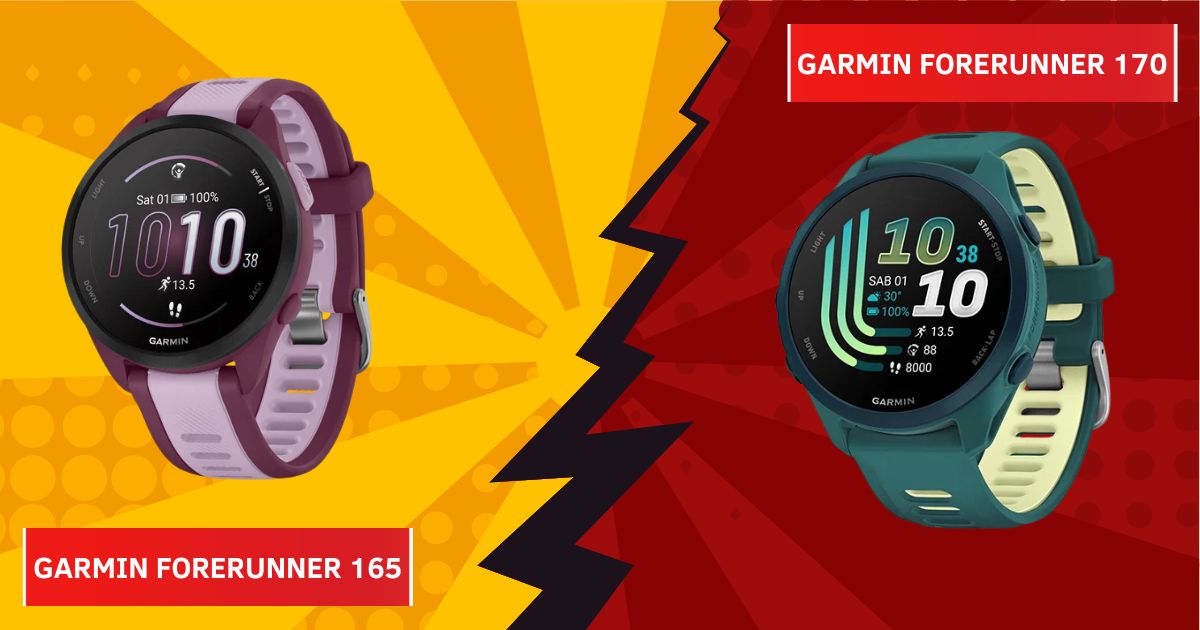 Spesifikasi Garmin Forerunner 165 vs Garmin Forerunner 170