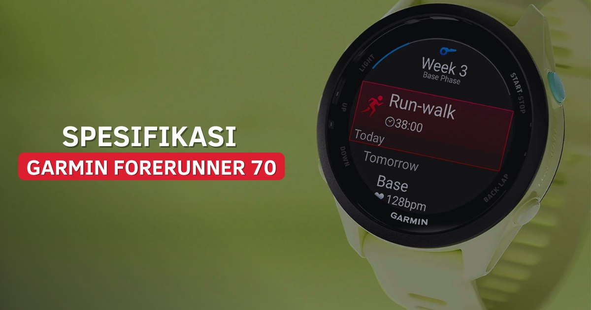 Spesifikasi Garmin Forerunner 70