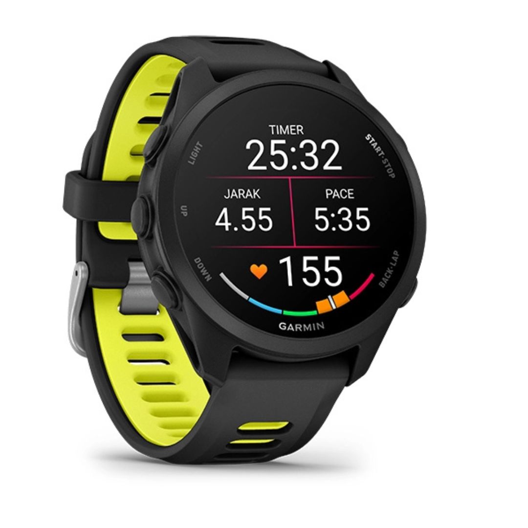 Garmin Forerunner 170 - Black/Amp Yellow - Gambar 2