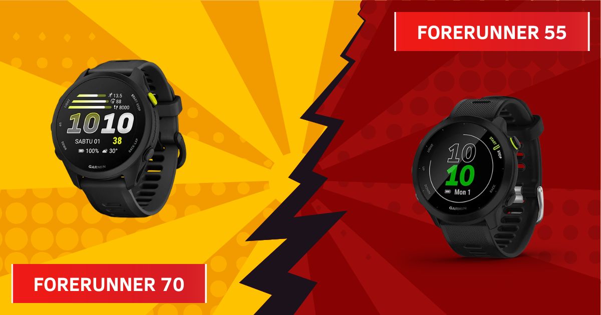 Garmin Forerunner 70 vs Forerunner 55