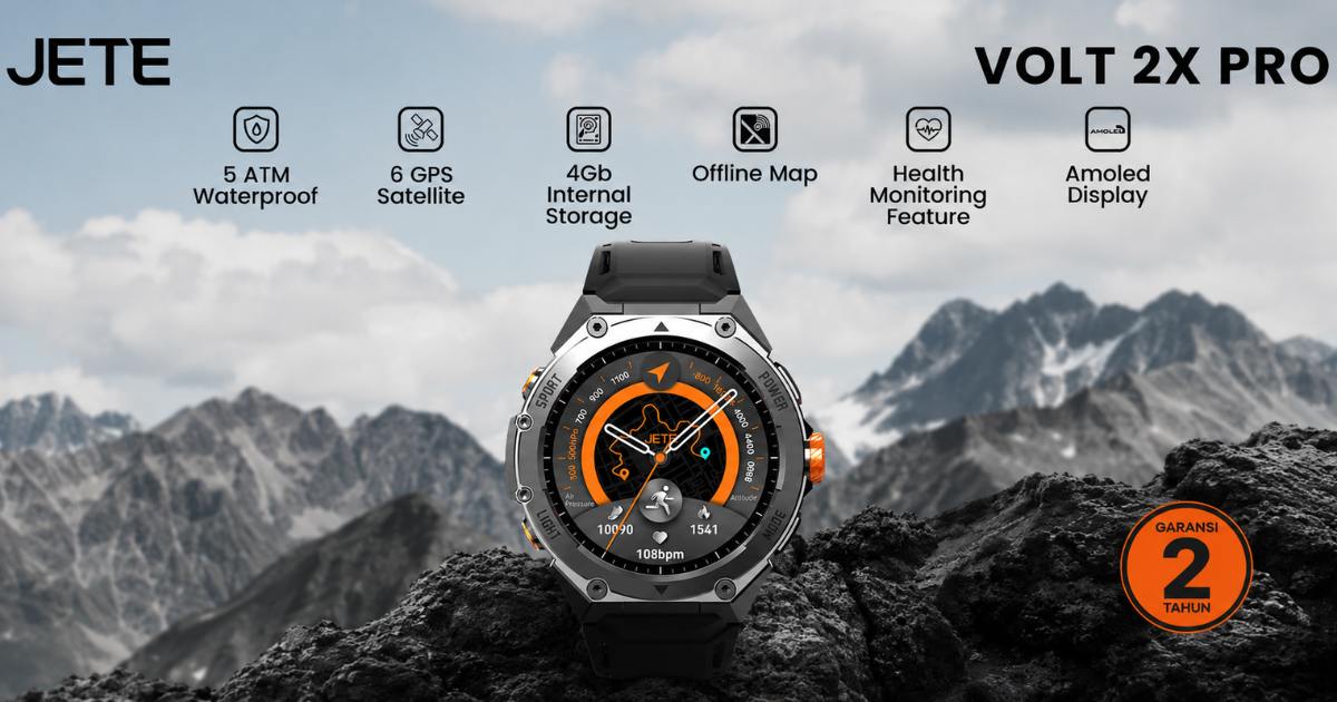 Smartwatch GPS JETE VOLT 2X Pro 